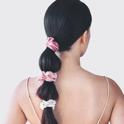 FREE Blush & Mauve Velvet Scrunchies 5pc Set