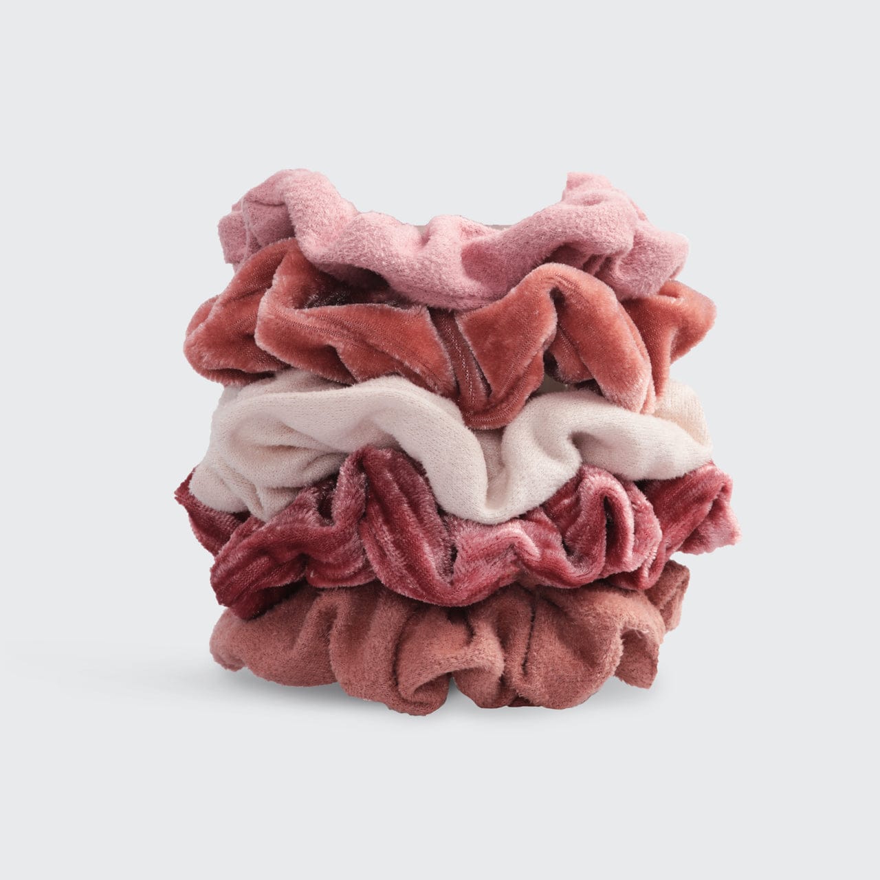 FREE Blush & Mauve Velvet Scrunchies 5pc Set