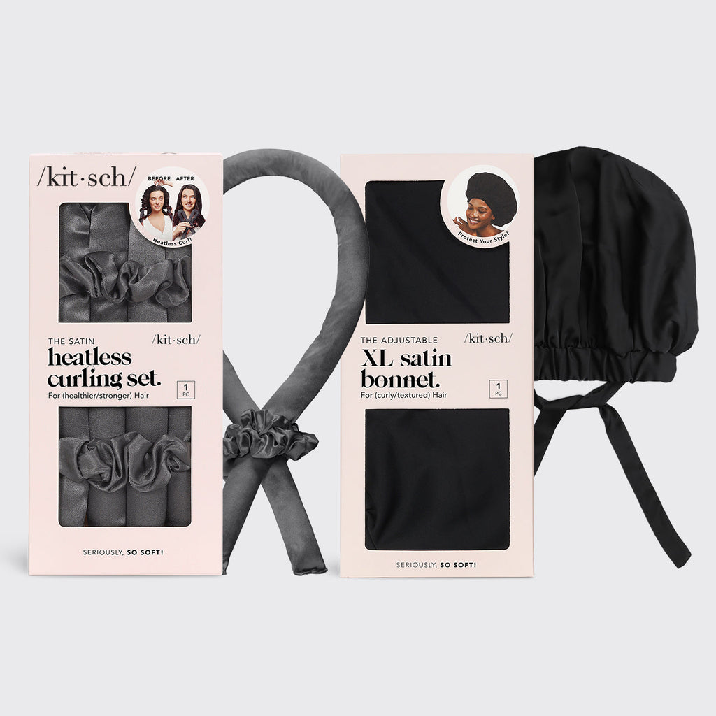 Charcoal + Black Nighttime Blowout Routine